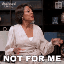 Not For Me Anastasia Devereaux GIF - Not For Me Anastasia Devereaux Assisted Living GIFs