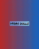 a collage of vegas dolls pictures on a blue background