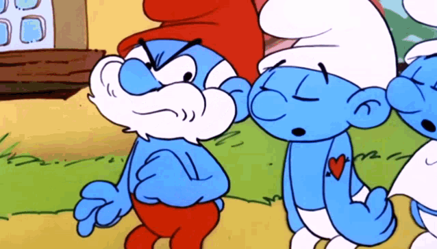 Hefty deals smurf images