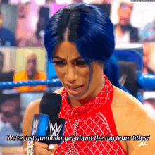 Sasha Banks We Are Just Gonna Forget About The GIF - Sasha Banks We Are Just Gonna Forget About The Tag Team Titles GIFs