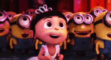 dance excited agnes minions despicable me