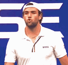 Matteo Berrettini Duck Lips GIF - Matteo Berrettini Duck Lips Tennis GIFs