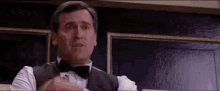 Nobody Gives A Shit Reaction GIF - Nobody Gives A Shit Reaction Bruce Campbell GIFs