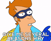 give me several reasons why philip j fry captain yesterday futurama give me good reasons