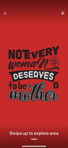 a red background with the words " no every woman deserves to be a mother " on it