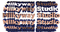 Milkyway Studio Text Sticker - Milkyway Studio Text Logo Stickers