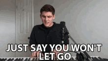 Just Say You Wont Let Go Singing GIF