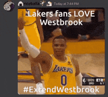Riceballa Westbrook GIF - Riceballa Westbrook Lakers GIFs