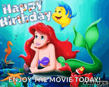 Happy Birthday Mermaid GIF