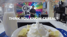 Think You Know Cereal Wow GIF - Think You Know Cereal Wow Excited GIFs