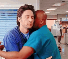 scrubs hug hugging hugging it out comfort
