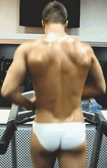 Working Out Mens Bikini Briefs GIF - Working Out Mens Bikini Briefs Running  - Discover & Share GIFs
