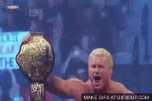 Checking Out The Belt - Champion GIF - Champion Belt Wrestling GIFs