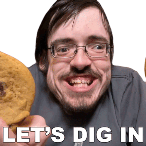 Lets Dig In Ricky Berwick Sticker - Lets Dig In Ricky Berwick Lets Eat Stickers