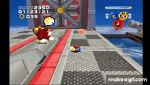 a screenshot of a video game called sonic the hedgehog .