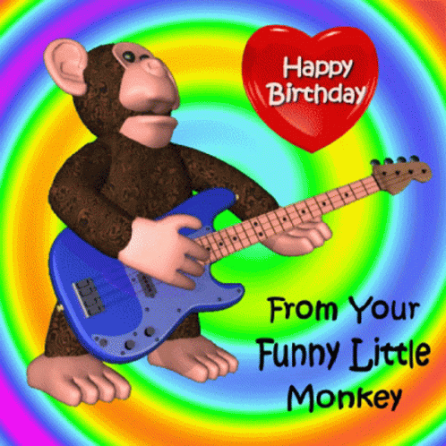 Funny Birthday Message Happy Birthday Monkey GIF - Funny Birthday Message  Happy Birthday Monkey Musical Birthday - Discover & Share GIFs