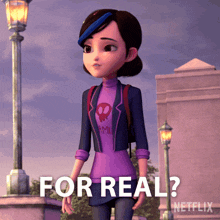For Real Claire Nuñez GIF - For Real Claire Nuñez Trollhunters Tales Of Arcadia GIFs