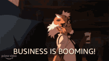 Business Is Booming Victor GIF - Business Is Booming Victor The Black Powder Merchant GIFs