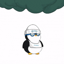 winter rain weather storm penguin