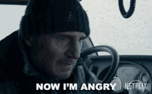 Now Im Angry Liam Neeson GIF - Now Im Angry Liam Neeson The Ice Road GIFs