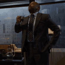 Spit Take Julius Cain GIF - Spit Take Julius Cain The Good Fight GIFs
