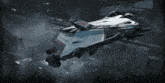 a space ship with the word destroy on its side