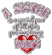 sister i love you sister siblings heart special person