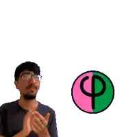 a man clapping in front of a sign that says duplicator + fibonacci duplinacci