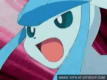 Glaceon Pokémon Glaceon GIF - Glaceon Pokémon Glaceon Glaceon Uses Shadow Ball GIFs