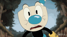 You Can Never Take It Off Mugman GIF - You Can Never Take It Off Mugman The Cuphead Show GIFs