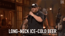long neck ice cold beer luke combs saturday night live long neck beer ice cold beer