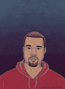 a drawing of a man with a beard has the website antonedore.com on the bottom