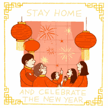 stay home and celebrate the new year new year celebrate the new year stay home stay at home