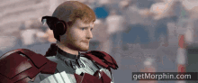 Ed Sheeran Iron Man GIF - Ed Sheeran Iron Man Marvel GIFs