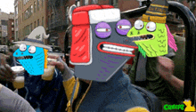 a cartoon character with a hat that says " captain "