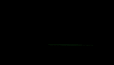 a row of green lights on a black background