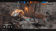 a screenshot of a video game with a quick chat button