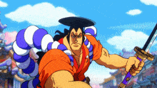 Oden Nitoryu Oden Two Sword Style GIF - Oden Nitoryu Oden Two Sword Style One Piece GIFs