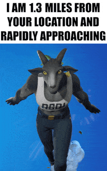 Pilgor Fortnite Goat GIF - Pilgor Fortnite Goat Approaching Rapidly GIFs