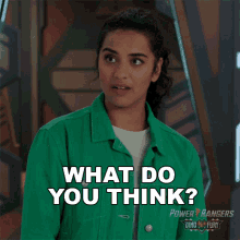 What Do You Think Izzy Garcia GIF - What Do You Think Izzy Garcia Power Rangers Dino Fury GIFs