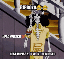 Rip Bozo One Piece GIF - Rip Bozo One Piece Brook GIFs