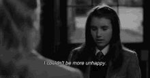 Couldn'T Be More Unhappy GIF - Couldntbe More Unhappy Emma Roberts Depressed GIFs