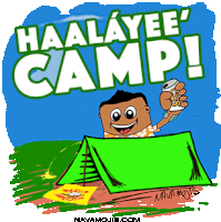 Lets Go Camping Navamojis Camping Sticker - Lets Go Camping Navamojis Camping I Love Camping Stickers