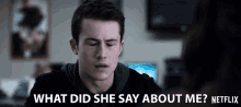 What Did She Say About Me Clay Jensen GIF - What Did She Say About Me Clay Jensen Dylan Minnette GIFs