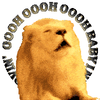 Lion Roar Funny Animals Sticker - Lion Roar Funny Animals Music Stickers