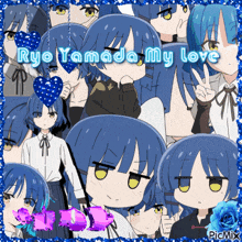 ryo yamada my love is written on a picture of a girl