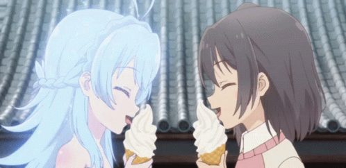 Joeschmo's Gears and Grounds: Omake Gif Anime - Isekai Shokudou - Episode 3  - Adelheid Enjoys Ice Cream
