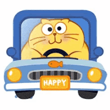 Cat Driving GIF - Cat Driving Excited GIFs