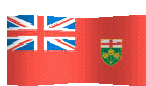 Ontario Flag Sticker - Ontario Flag Windy Stickers