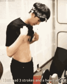 how you doin showing my abs how do iook
